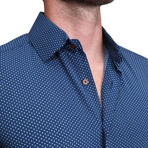 Gutteridge Polka Dot Button Down Shirt